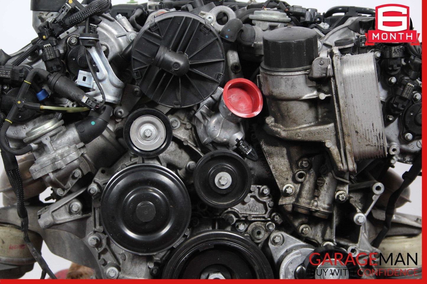 10-11 Mercedes W212 E350 4Matic AWD 3.5L V6 Engine Motor Block Assembly 138k