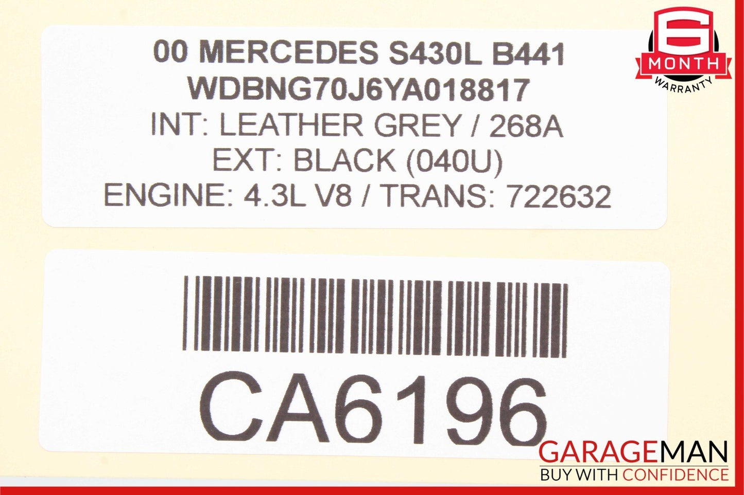 00-06 Mercedes W220 SL500 S500 CL500 Voice Command Control Module 2208200535 OEM