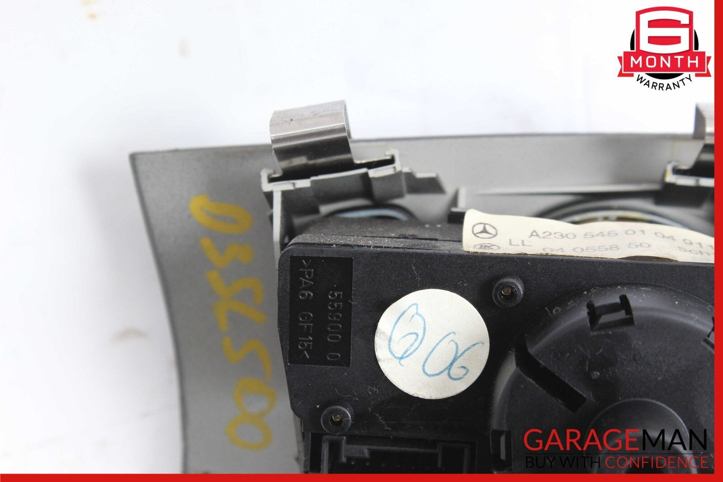 03-12 Mercedes R230 SL500 Headlight Lamp Control Switch Module Trim Panel OEM