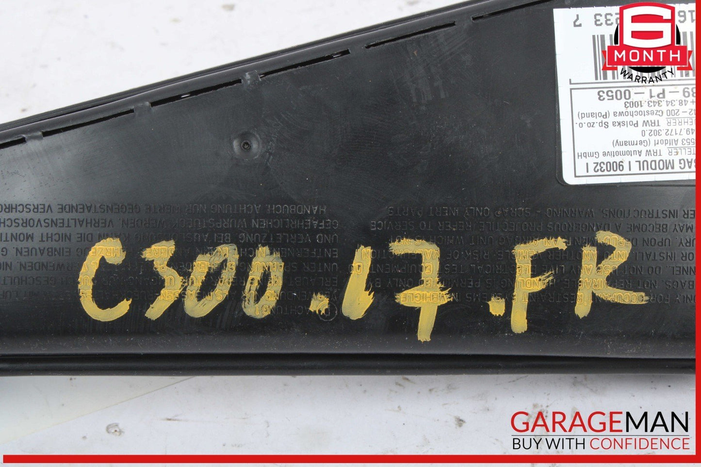 17-23 Mercedes W205 C300 4MATIC Front Right Passenger Side Seat Airbag SRS OEM
