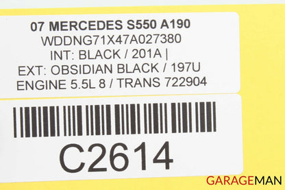 07-09 Mercedes W221 S550 S65 AMG Rear Left Driver Side Door Control Module OEM