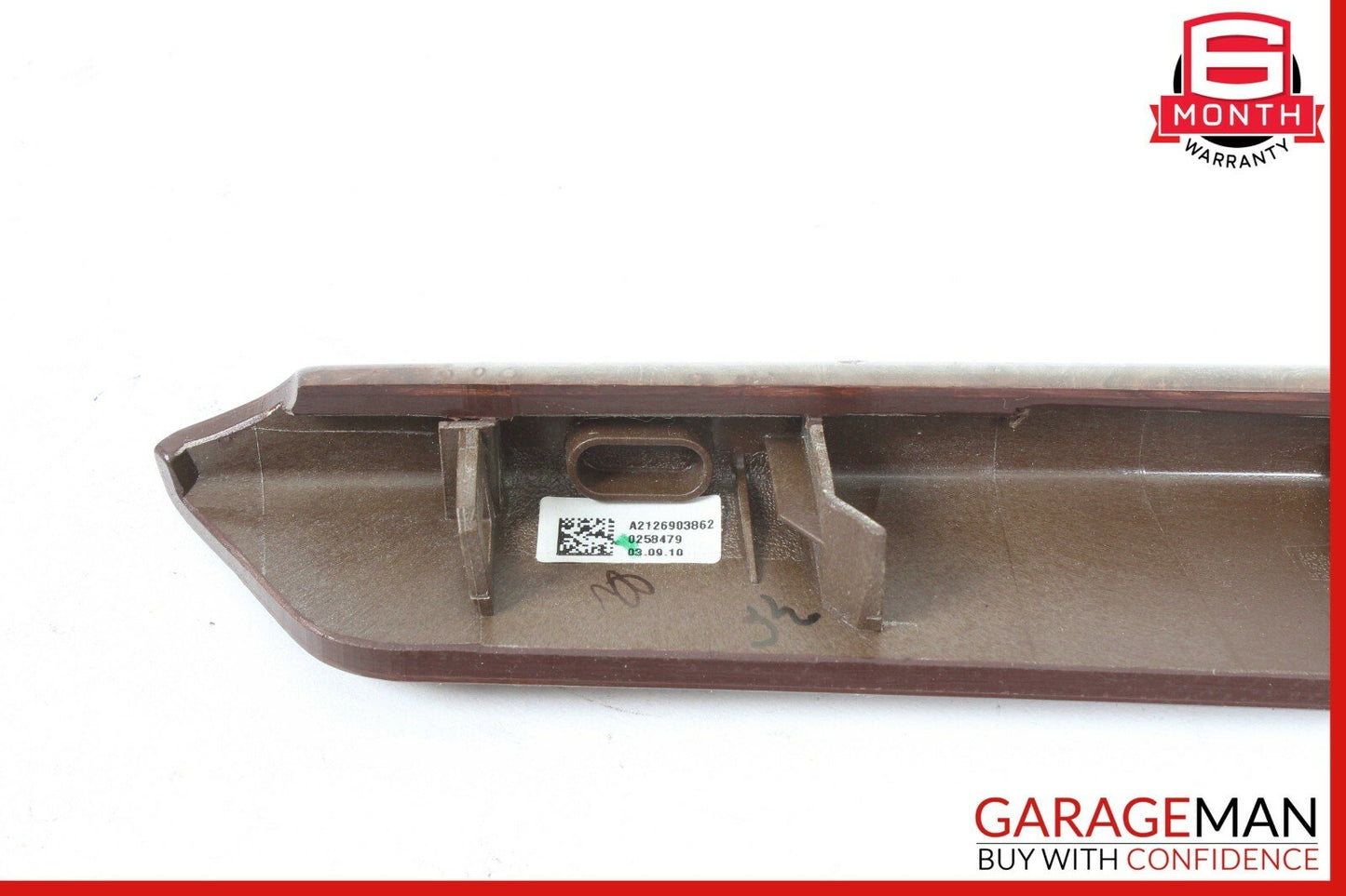 10-16 Mercedes W212 E350 E400 E500 Left Side Center Console Trim Strip Wood OEM