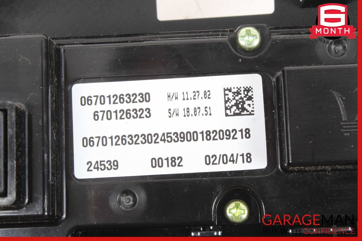 2017-2024 MASERATI GHIBLI DASH A/C CLIMATE HEATER CONTROL SWITCH OEM 06701263230