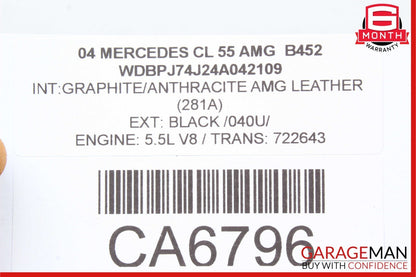 00-06 Mercedes W215 CL500 CL55 AMG ABS Anti Lock Brake Pump ESP Control Module