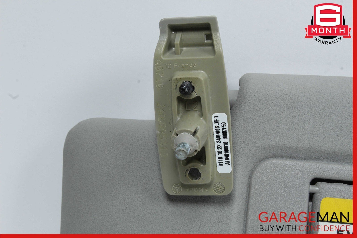 06-12 Mercedes GL450 GL550 ML450 Front Left Sun Visor Sunvisor Shade Grey