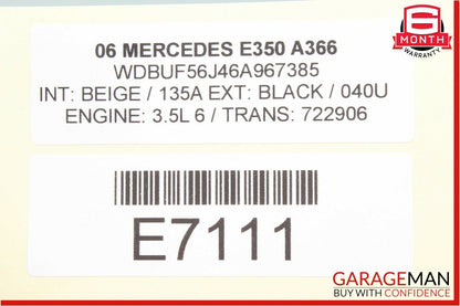 03-11 Mercedes E350 ML350 GL450 CLS500 Front Left Side Seat Control Module Unit