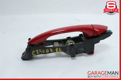 01-07 Mercedes W203 C230 Rear Left Driver Side Exterior Door Handle Red OEM