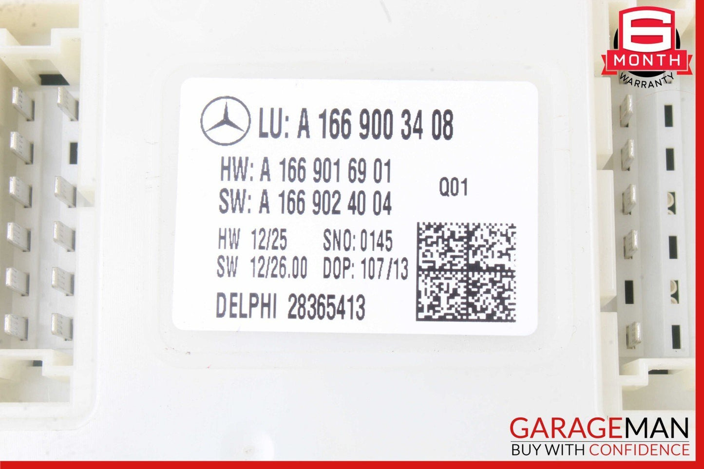 13-19 Mercedes X166 GL450 GLS550 Rear SAM Module Control Unit Signal Acquisition