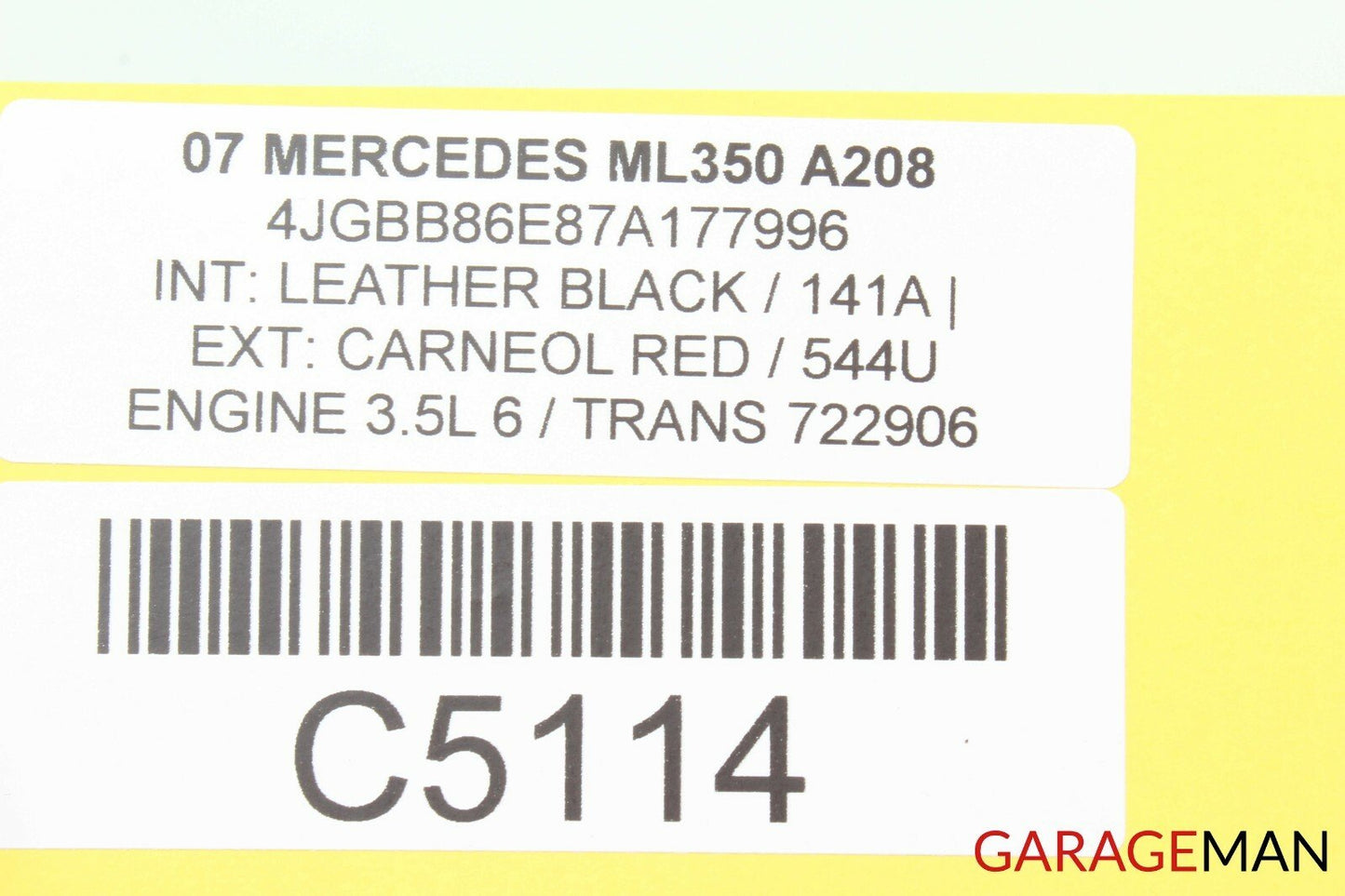 06-12 Mercedes W164 ML350 GL450 Front Right Passenger Side Door Control Module