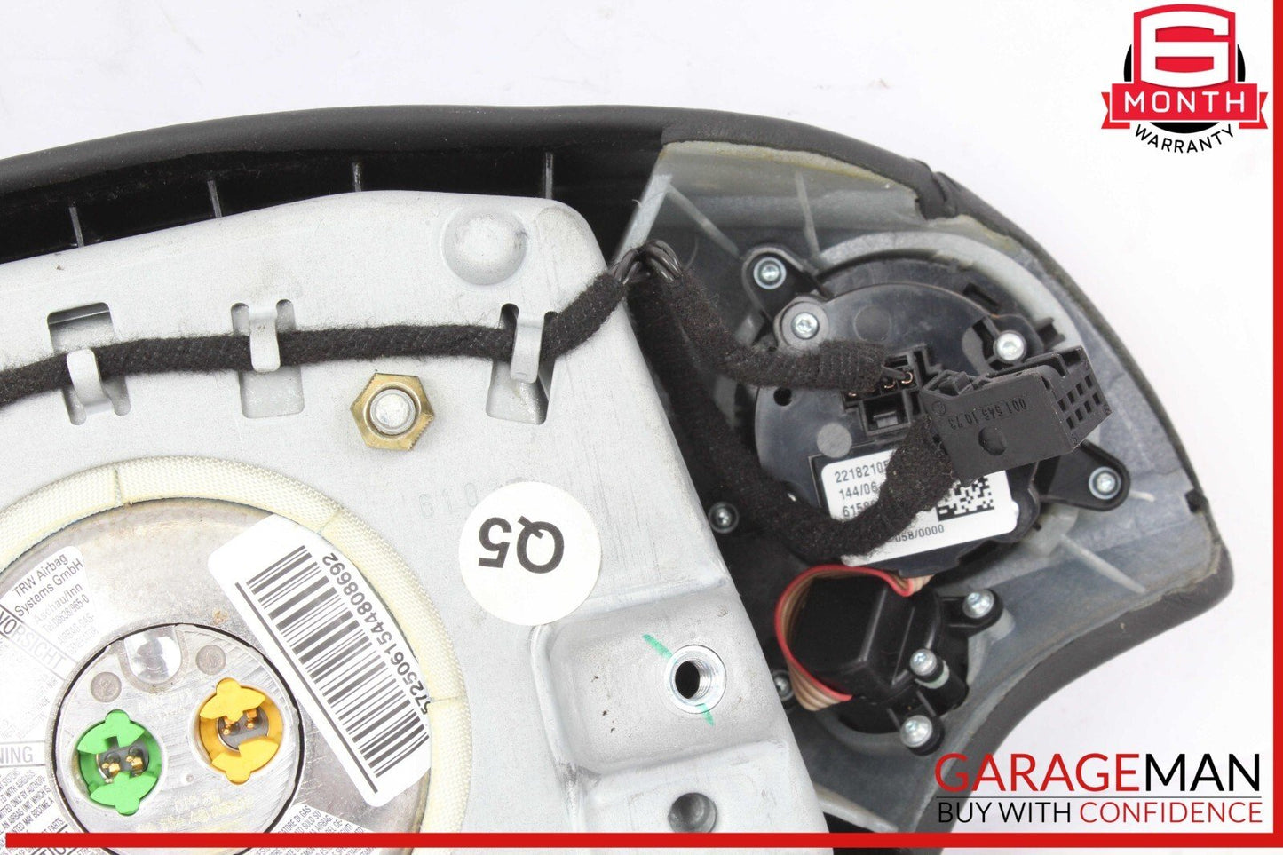 07-10 Mercedes W221 S550 CL550 Steering Wheel Airbag Air Bag Assembly Black OEM
