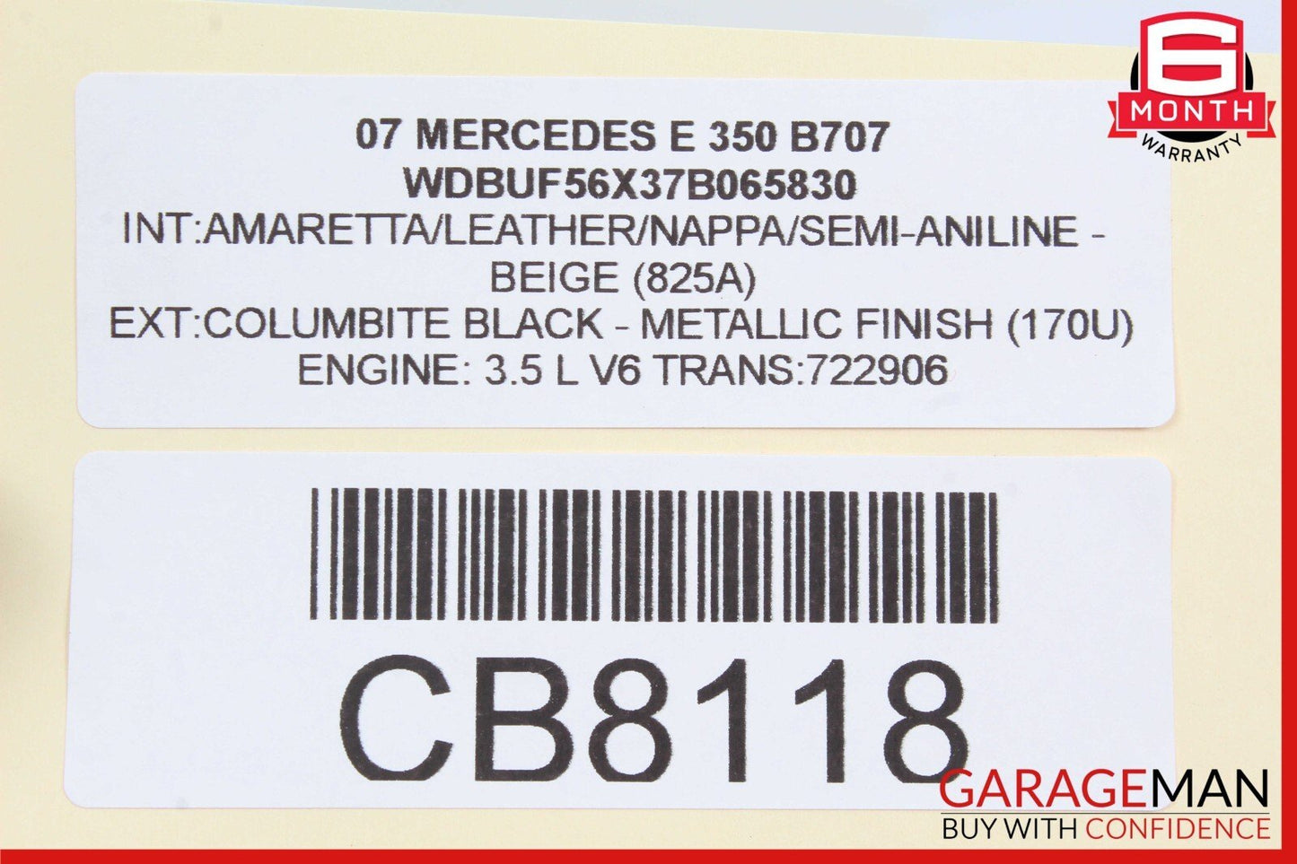 03-12 Mercedes E350 E63 GL450 Front Right Side Under Seat Control Module Unit