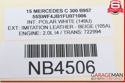 15-18 Mercedes W205 C300 Rear Right Passenger Side Door Control Module Unit OEM
