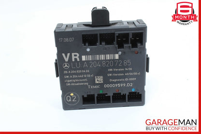 08-14 Mercedes W204 C300 C350 Sedan Front Right Side Door Control Module Unit