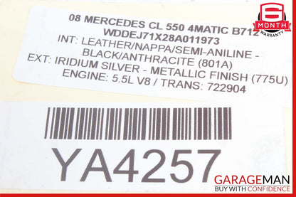 07-14 Mercedes W221 S550 CL63 Rear Right / Left Side Tie Rod Lower Control Arm