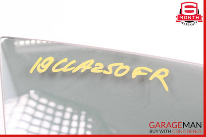 14-19 Mercedes W117 CLA250 Front Right Door Window Auto Glass OEM
