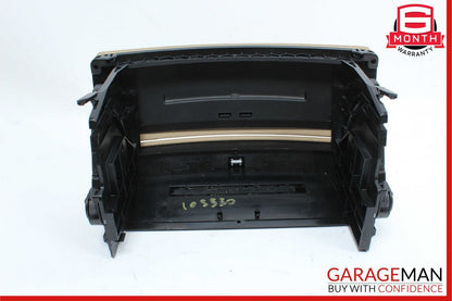 10-13 Mercedes W221 S550 S63 AMG Dash Center Console CD Player Trim Cover Brown