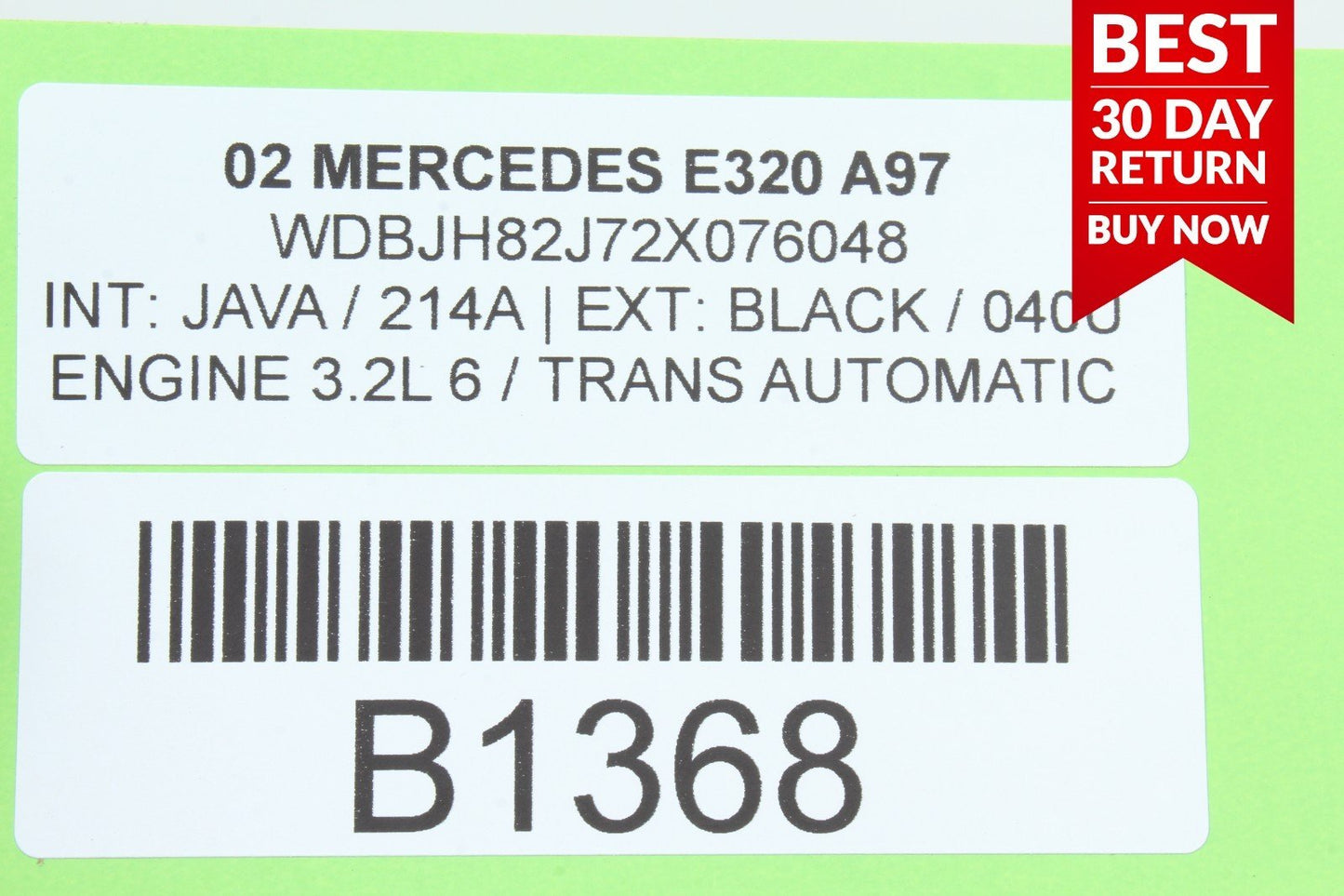 98-02 Mercedes W210 E320 Front Right Passenger Side Door Control Module Unit A97