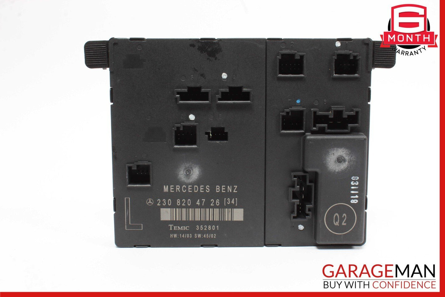 03-12 Mercedes R230 SL500 SL55 AMG Front Left Door Control Module 2308200126 OEM