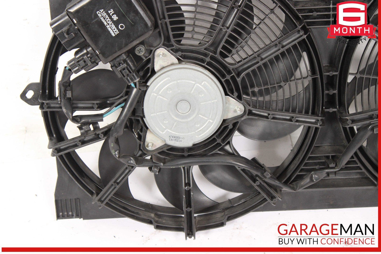 13-17 Nissan Leaf Engine Radiator Cooling Fan Motor Shroud Assy OEM