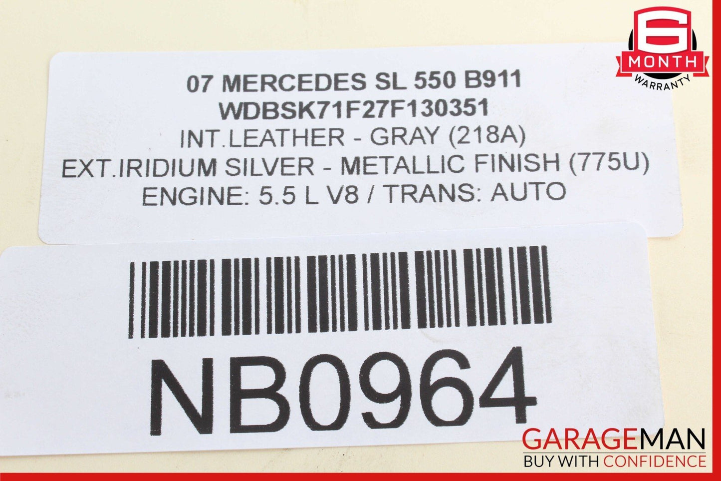 03-11 Mercedes R230 SL550 SL600 Front Right Side Lower Suspension Control Arm