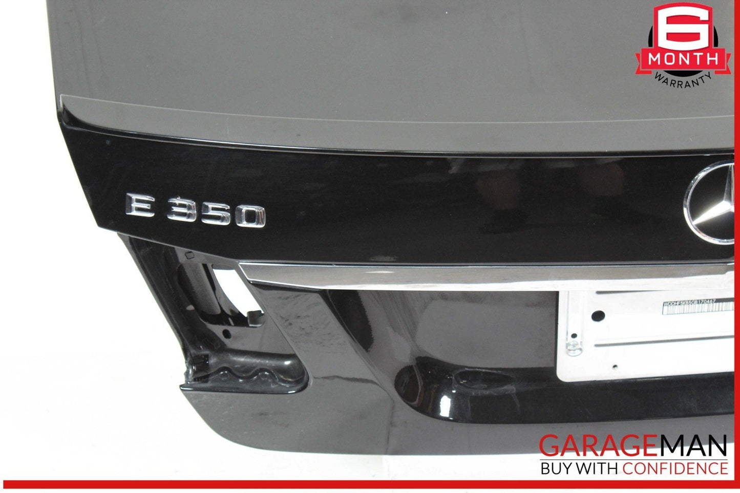 10-16 Mercedes W212 E350 E400 Sedan Rear Trunk Lid Deck Shell Panel Black OEM