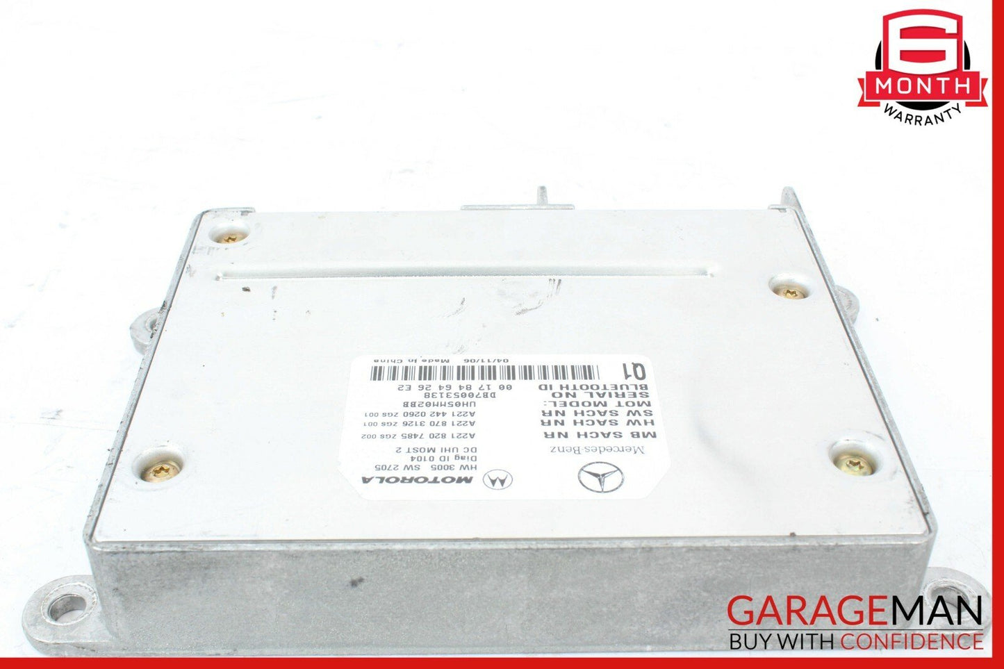 07-13 Mercedes W221 S550 S600 S63 AMG Bluetooth Control Module 2218207485 OEM