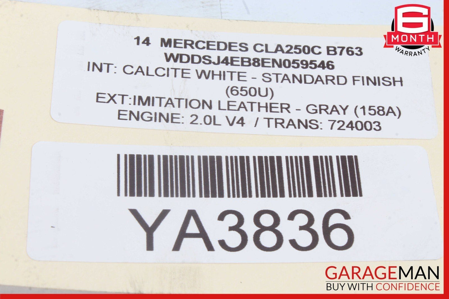 14-18 Mercedes W117 CLA250 Rear Left Side Suspension Lower Control Arm OEM