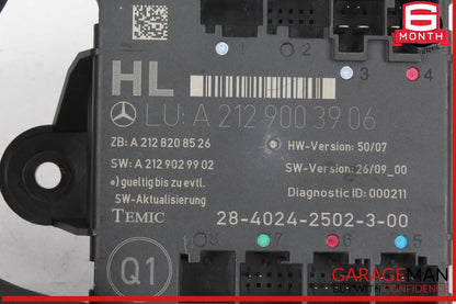 08-18 Mercedes W212 E350 Bluetec Rear Left Side Door Control Module OEM