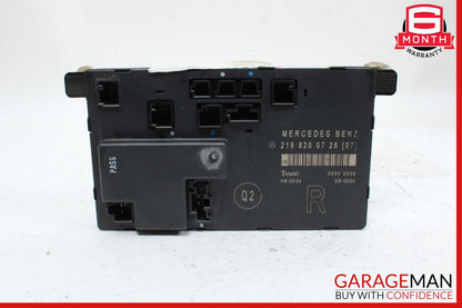 06-11 Mercedes W219 CLS500 CLS63 AMG Front Right Side Door Control Module OEM