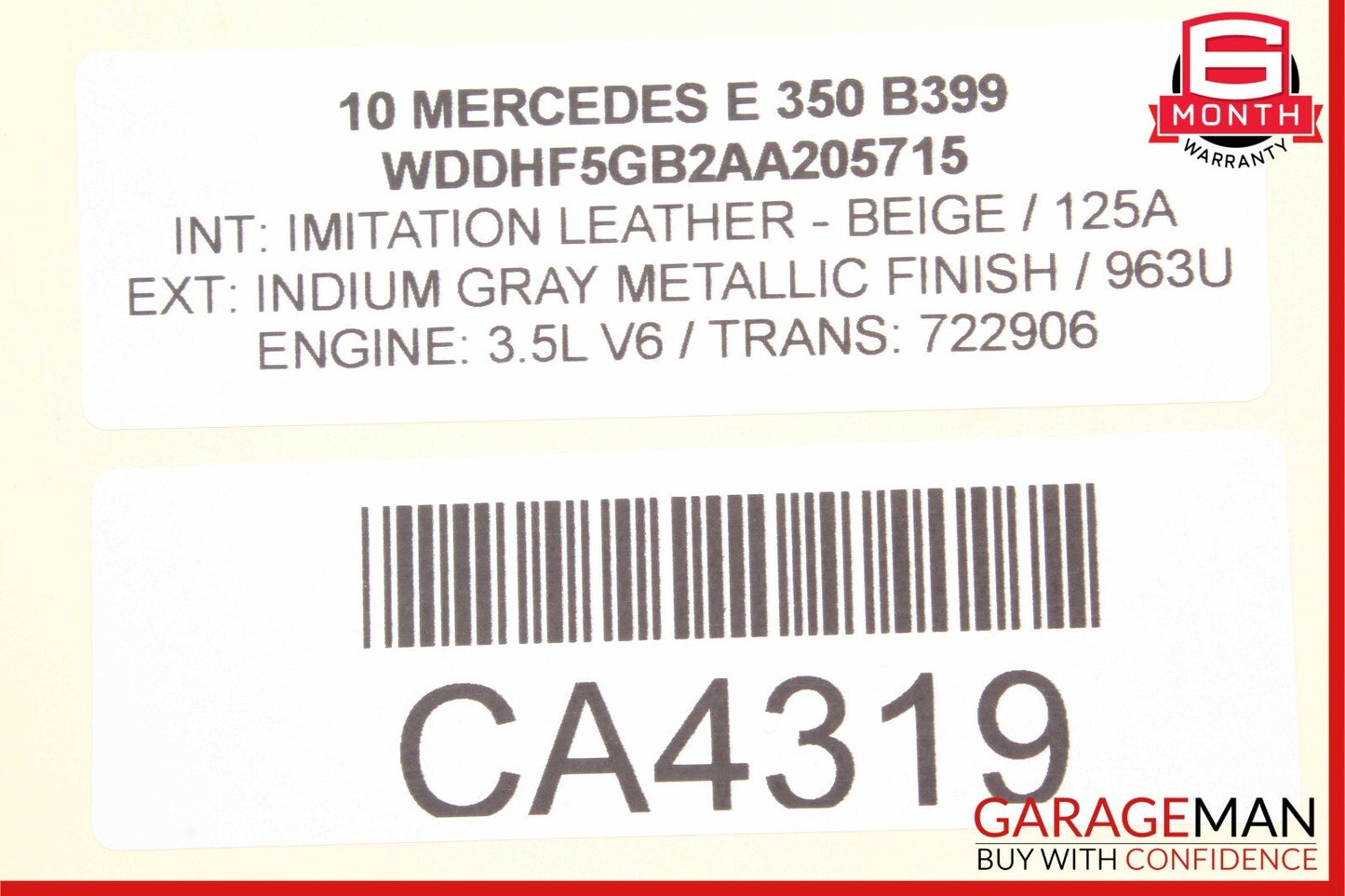 07-16 Mercedes W212 E350 S550 CL63 Rear Trunk Tailgate Release Open Handle OEM