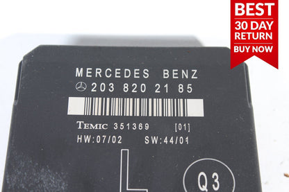 01-07 Mercedes W203 C230 Rear Left Driver Side Door Control Module Unit A49 OEM