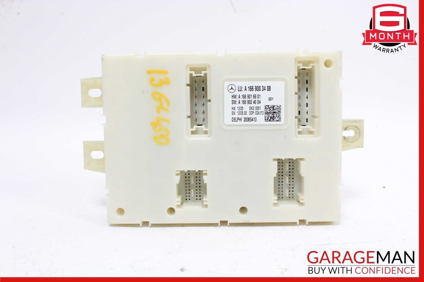 13-19 Mercedes X166 GL450 GLS550 Rear Relay Fuse Box SAM Module 1669003408 OEM