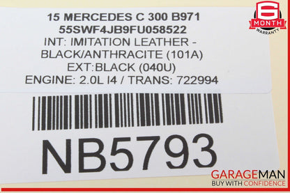 15-20 Mercedes W205 C300 C350e Front Right Side Door Window Regulator Motor Unit