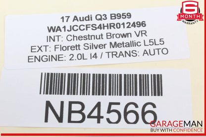 15-18 Audi Q3 Automatic Transmission Control Module TCU TCM 09G927750NL OEM