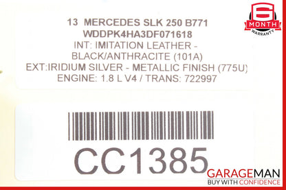 12-16 Mercedes R172 SLK250 SLK350 Floor Gear Shift Shifter Selector Box