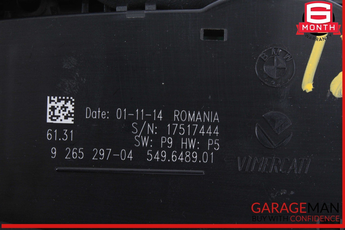 14-16 BMW 428i 435i Head Light Fog Light Lamp Switch Control Unit 9265297 OEM
