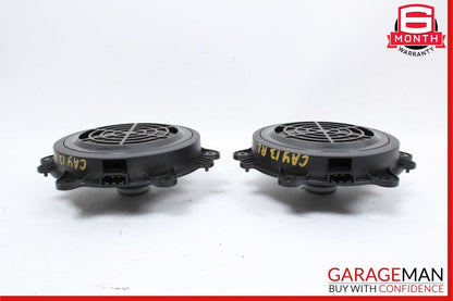 11-18 Porsche Cayenne 958 S Rear Left & Right Side Door Audio Sound Speakers Set