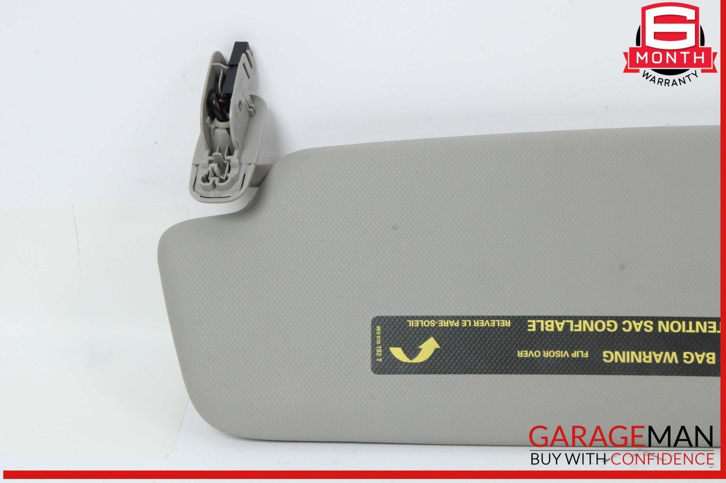 09-18 Audi Q5 Q3 Front Right Side Sun Visor Sunvisor Gray 8K0857552 OEM