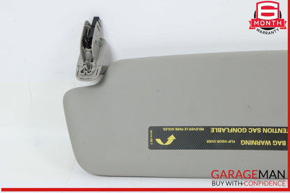 09-18 Audi Q5 Q3 Front Right Side Sun Visor Sunvisor Gray 8K0857552 OEM