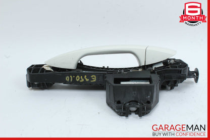 10-13 Mercedes W212 E350 E550 E63 AMG Rear Left Exterior Door Handle White OEM