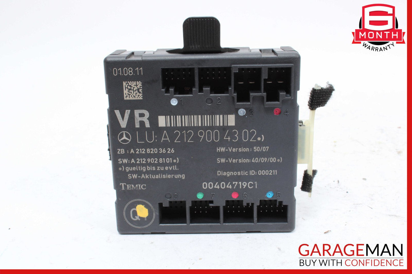 08-18 Mercedes W204 C250 E550 E400 Front Right Side Door Control Module OEM
