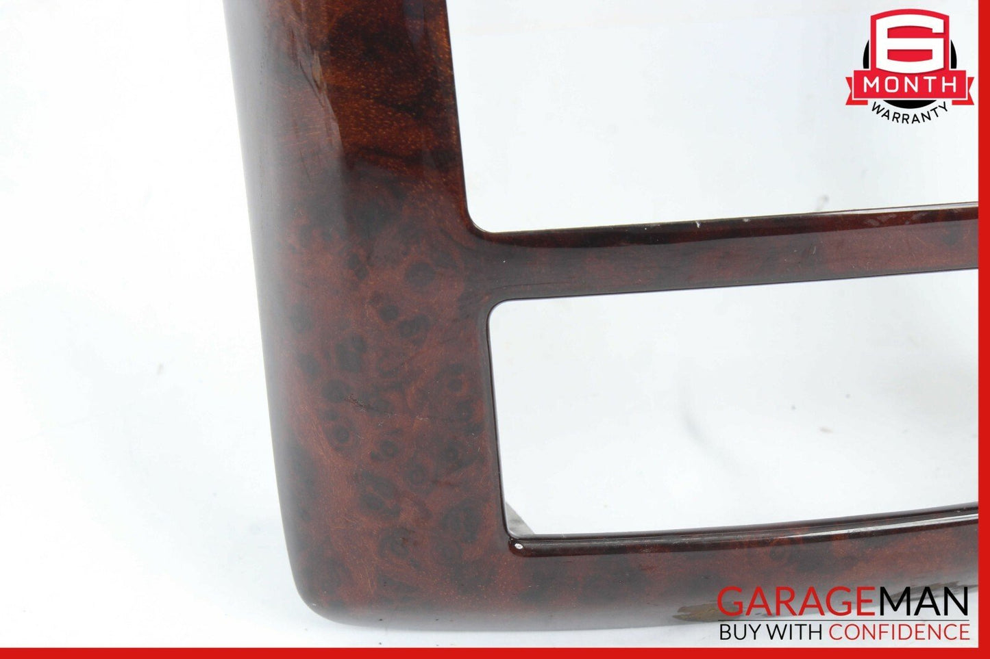 07-13 Mercedes W221 S550 S63 AMG Center Console Rear AC Control Trim Bezel Wood