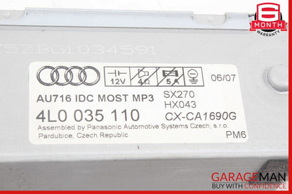 07-09 Audi Q7 4L CD Disc Changer Receiver Unit 4L0035110 OEM