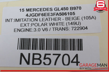 13-16 Mercedes X166 GL450 ML550 Park Assist Parktronic Sensor Module Control OEM