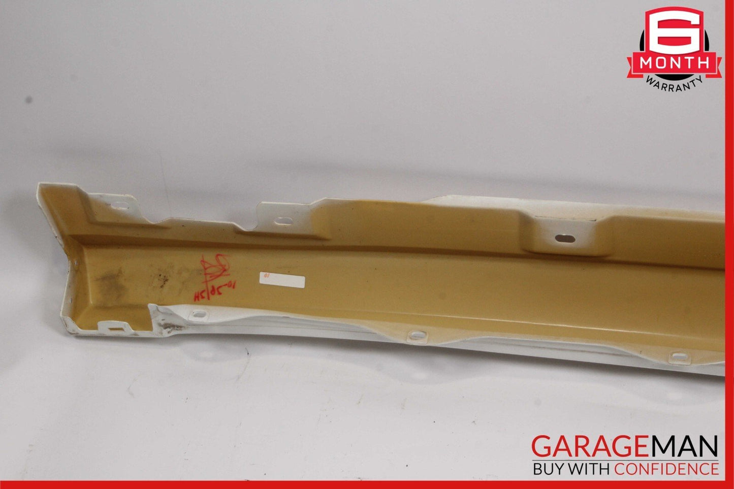 06-13 Mercedes W251 R350 Left Side Skirt Rocker Moulding Panel Alabaster White