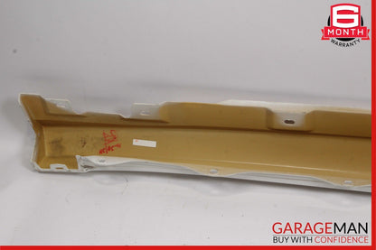 06-13 Mercedes W251 R350 Left Side Skirt Rocker Moulding Panel Alabaster White