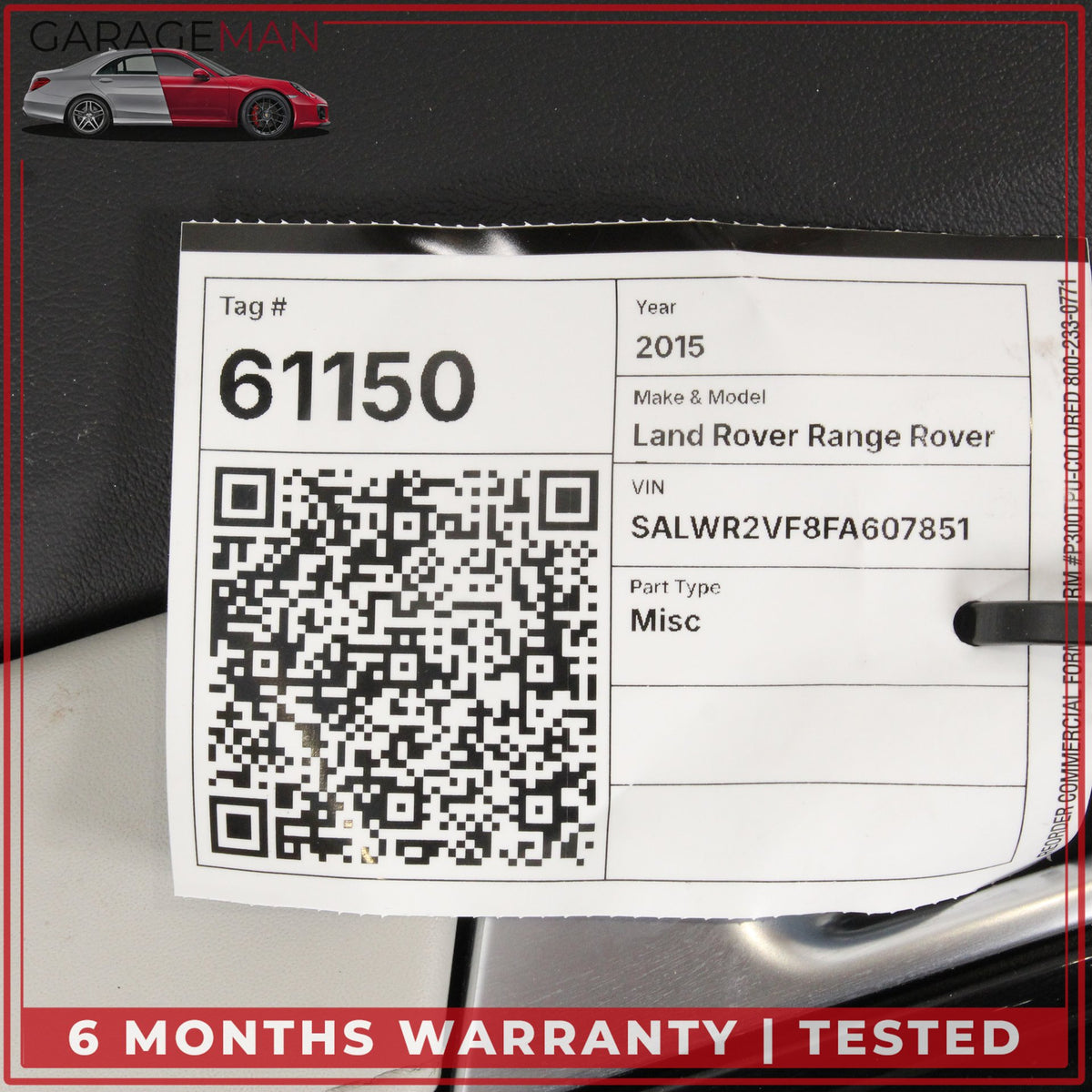 2014-2017 Land Rover Range Rover Sport L494 Rear Right Side Door Trim Panel OEM