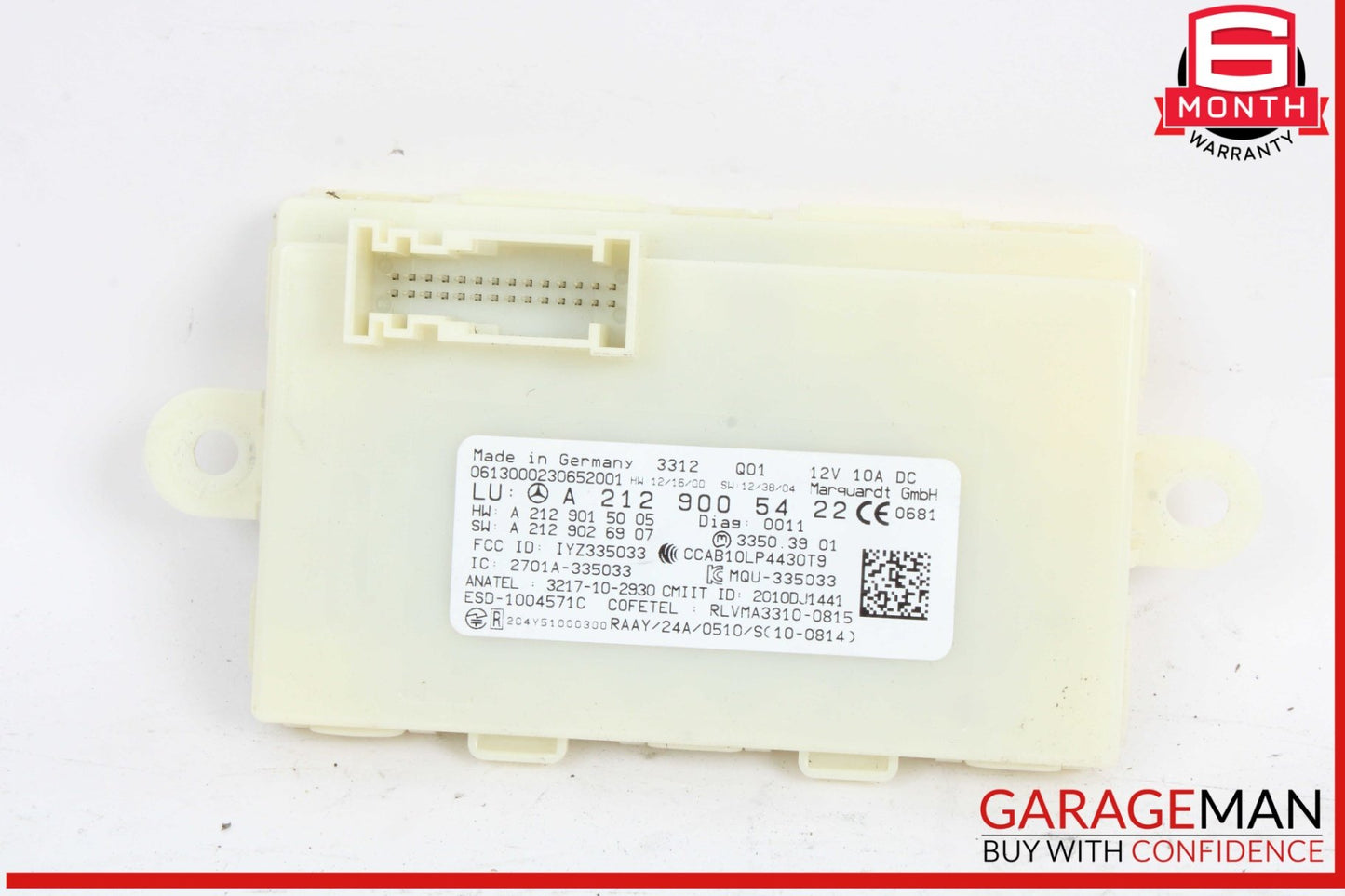 2012-2020 Mercedes E250 W212 Keyless Go Entry Control Module 2129005422 OEM