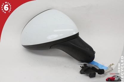 2011-2014 Porsche Cayenne 958 Front Right Side Door Rear View Mirror White OEM