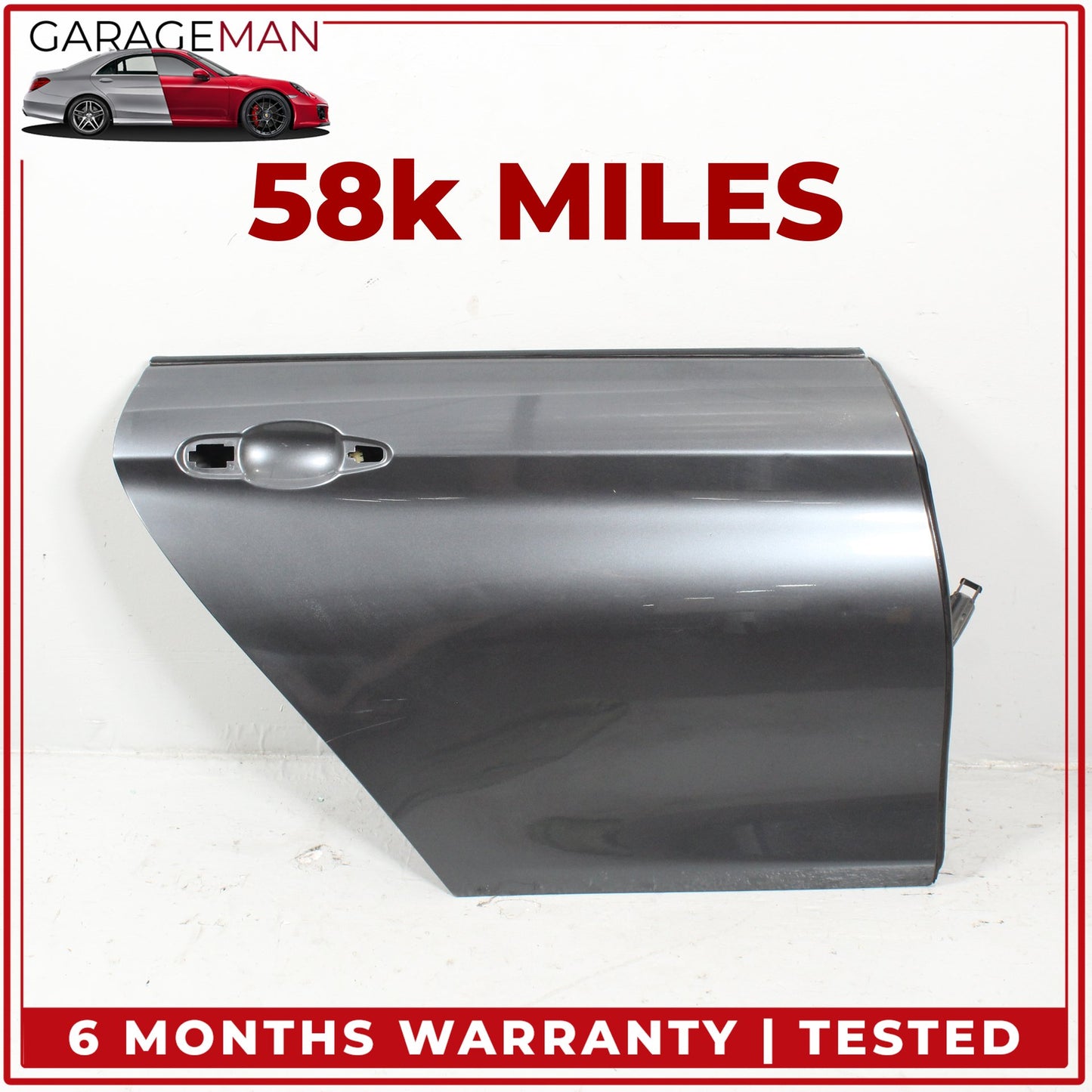 2015-2020 BMW 430i Gran Coupe Sedan Rear Right Side Door Shell Gray Metallic OEM